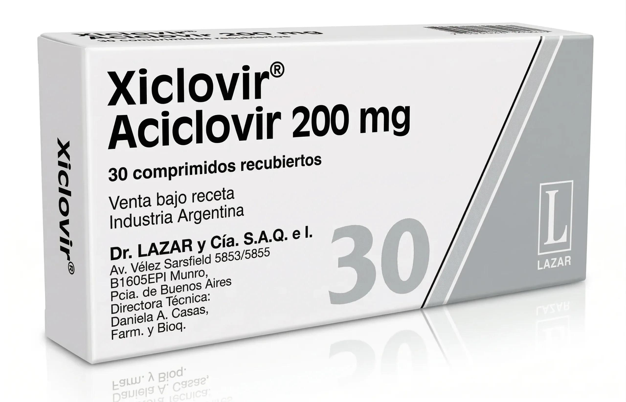XICLOVIR 200 mg comp.rec.x 30 — imagen 1