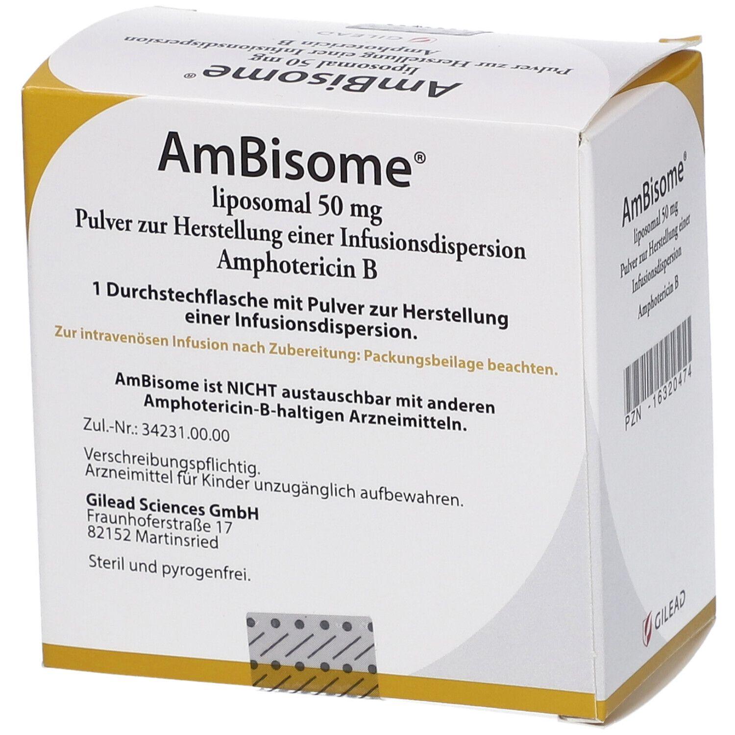 AMBISOME 50 mg f.a.x 1 +disolv. — imagen 1