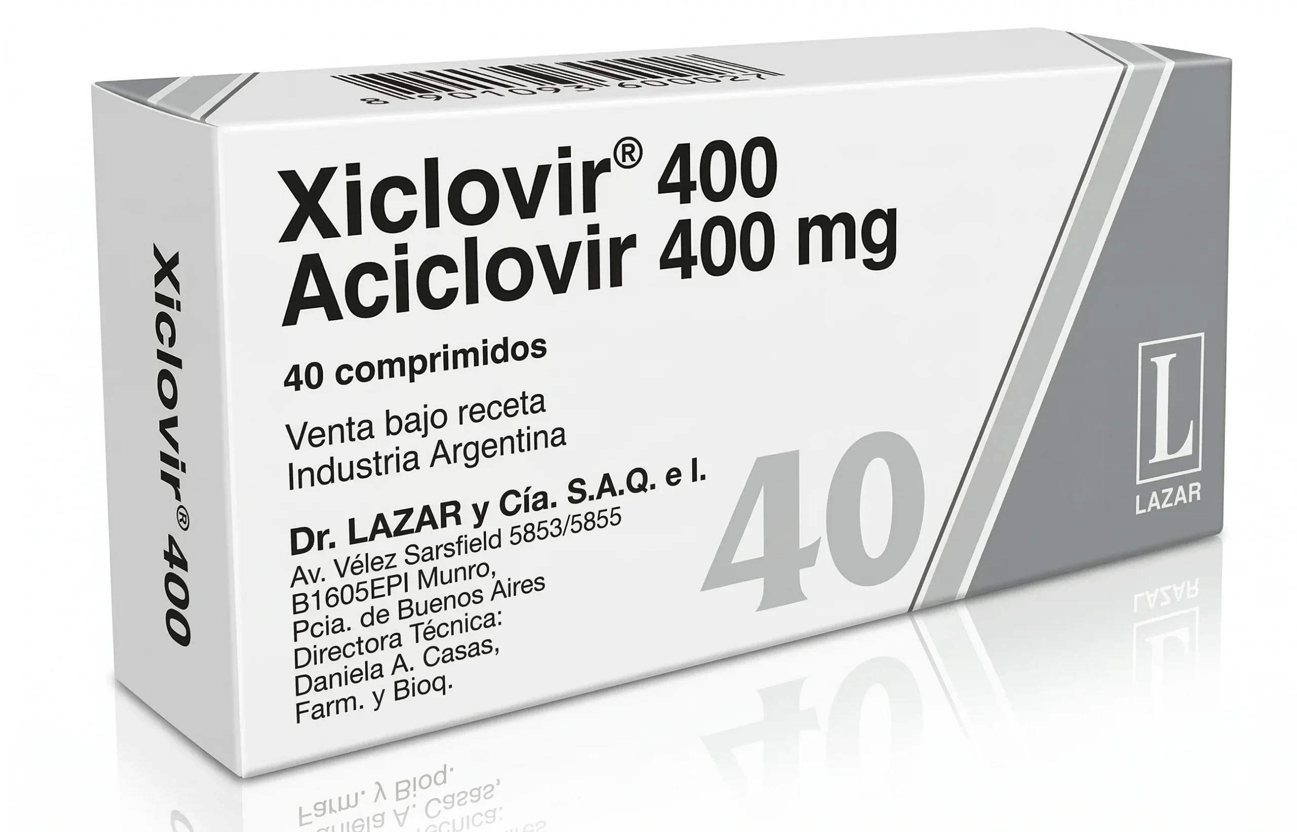 XICLOVIR 400 mg comp. x 40 — imagen 1