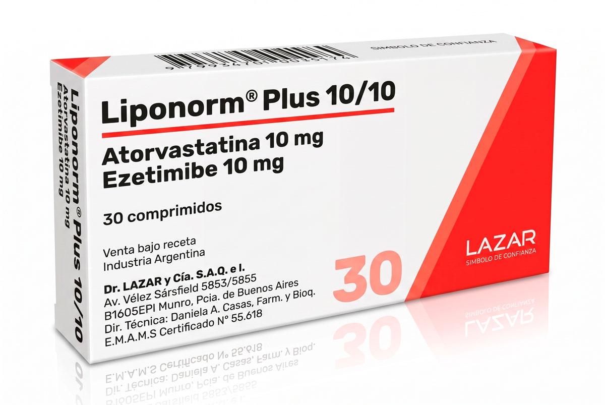 LIPONORM PLUS 10/10 mg comp.x 30 — imagen 1