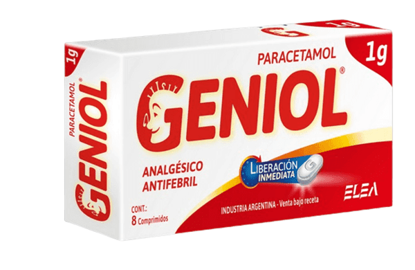 GENIOL 1g blister x 8 comp. — imagen 1