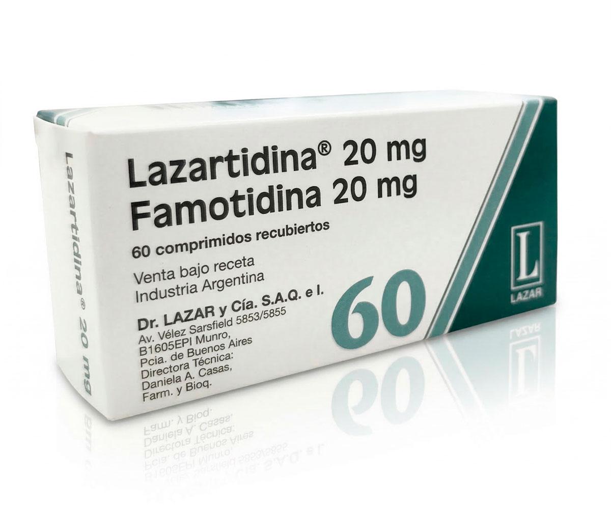 LAZARTIDINA 20 mg comp.rec.x 60 — imagen 1