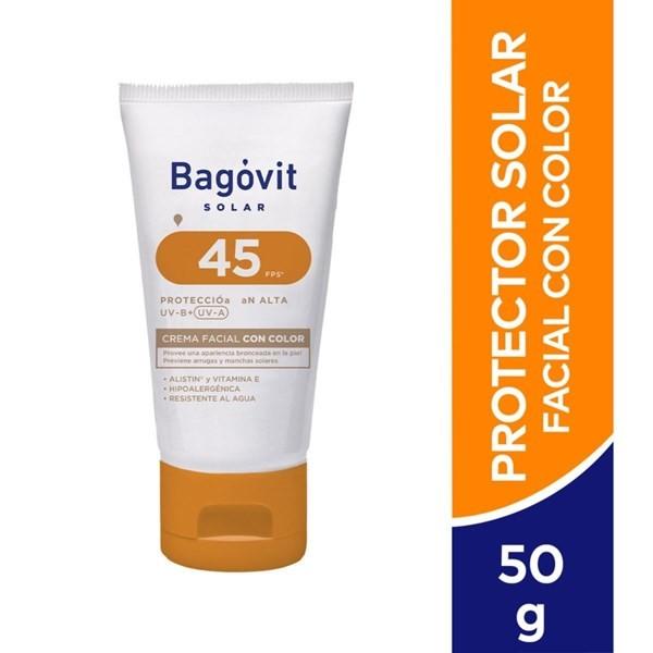 BAGOVIT SOLAR FPS 45UVB/15UVA fac.x50g — imagen 1