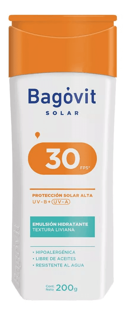 BAGOVIT SOLAR FPS30UVB/17UVAemul.x200g — imagen 1