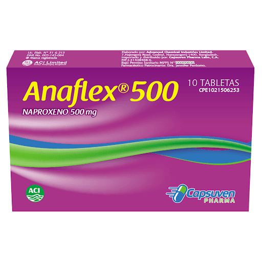 ANAFLEX 500 500 mg comp.x 10 — imagen 1